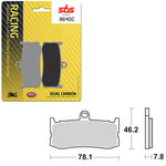 SBS DUAL CARBON FRONT FOR RACE USE ONLY BRAKE PAD (6290864108)