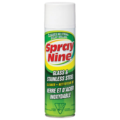 SPRAY NINE GLASS & STAINLESS STEEL CLEANER (C23319)