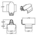 CAMSO SNOW TRACKS REPLACEMENT TRACK CLIP EA Of 50 (AFT120106)