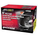 Erickson Removable Chrome Motorcycle Wheel Chock 6" (07506)