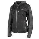 Speed And Strength Women's Street Savvy Leather & Waxed Canvas Moto Jacket