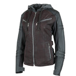 Speed And Strength Women's Street Savvy Leather & Waxed Canvas Moto Jacket