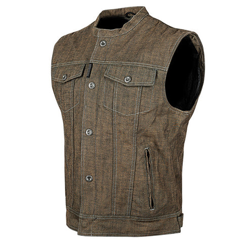 Speed and Strength Soul Shaker Denim Motorcycle Vest