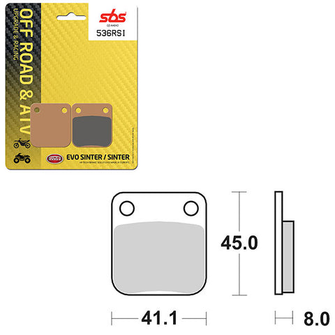 SBS ATV/UTV EVO SINTER BRAKE PAD (6280536108)