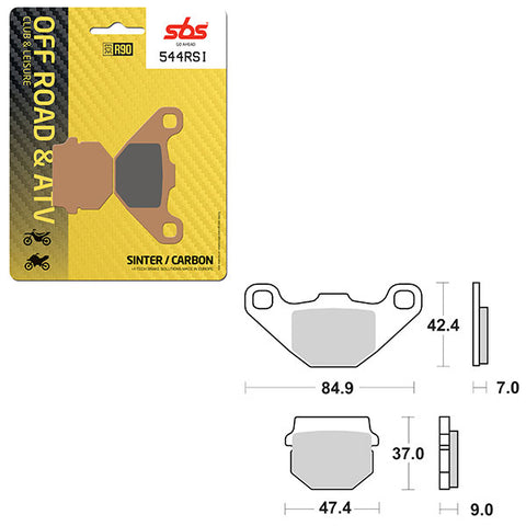 SBS ATV/UTV EVO SINTER BRAKE PAD (6280544100)