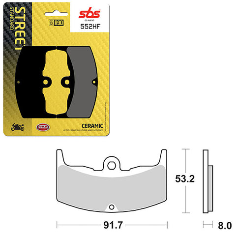 SBS ATV/UTV CERAMIC BRAKE PAD (6190552108)