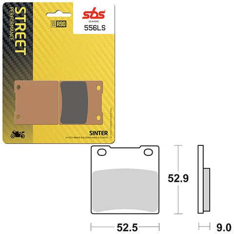 SBS PERFORMANCE LS SINTER REAR BRAKE PAD (6260556108)