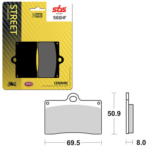 SBS ATV/UTV CERAMIC BRAKE PAD (6190566108)