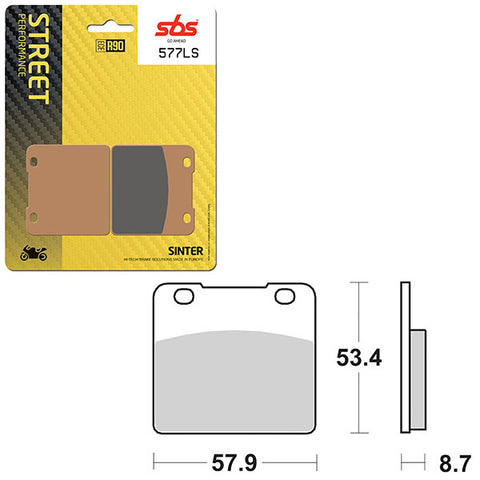 SBS PERFORMANCE LS SINTER REAR BRAKE PAD (6260577108)