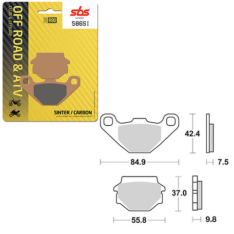 SBS ATV/UTV SINTER BRAKE PAD (6240586108)