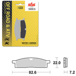 SBS CLUB, TRAILS & LEISURE CARBON BRAKE PAD (6330589108)