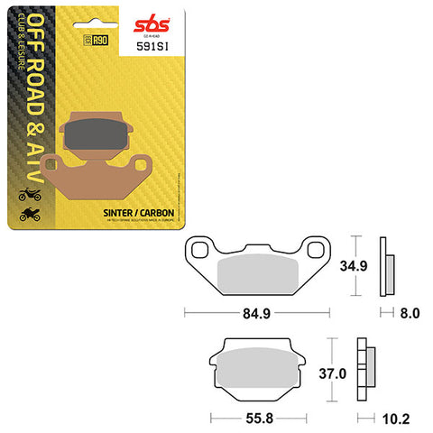 SBS ATV/UTV SINTER BRAKE PAD (6240591108)