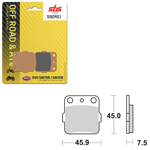 SBS ATV/UTV EVO SINTER BRAKE PAD (6280592108)