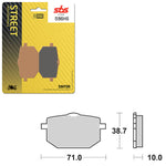 SBS PERFORMANCE HS SINTER FRONT BRAKE PAD (6250596108)