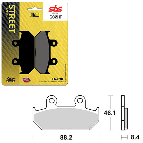 SBS ATV/UTV CERAMIC BRAKE PAD (6190600108)