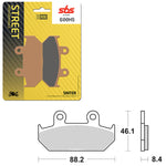 SBS PERFORMANCE HS SINTER FRONT BRAKE PAD (6250600108)