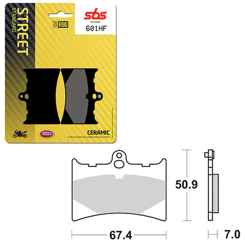 SBS ATV/UTV CERAMIC BRAKE PAD (6190601108)