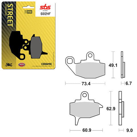 SBS ATV/UTV CERAMIC BRAKE PAD (6190602108)