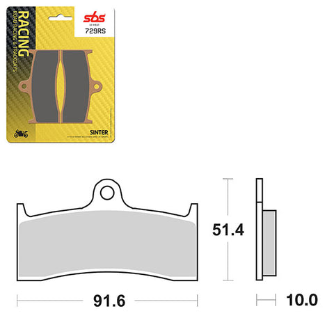 SBS CERAMIC BRAKE PAD (01627729)