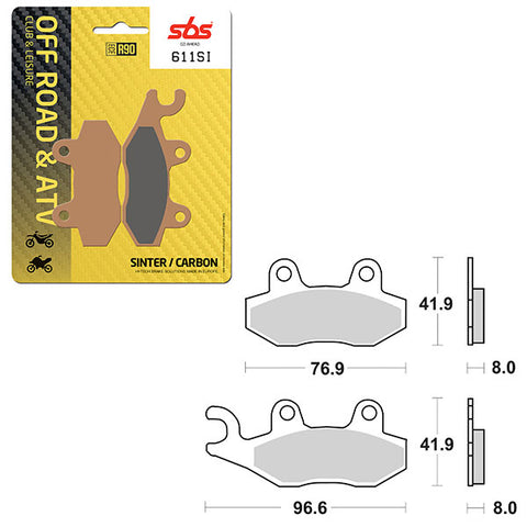 SBS ATV/UTV SINTER BRAKE PAD (6240611100)