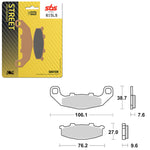 SBS PERFORMANCE LS SINTER REAR BRAKE PAD (6260615108)