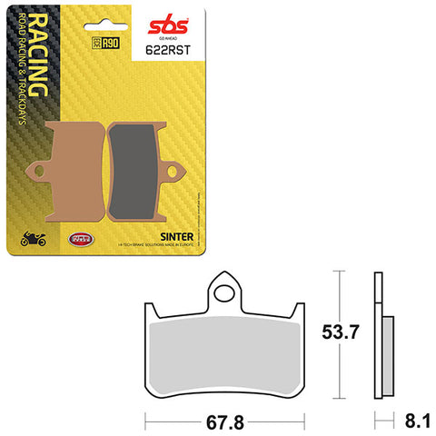 SBS ROAD RACING & TRACKDAYS SINTER FRONT BRAKE PAD (6470622108)