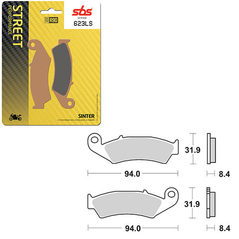 SBS PERFORMANCE LS SINTER REAR BRAKE PAD (6260623108)