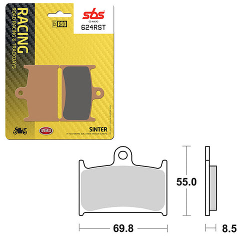 SBS ROAD RACING & TRACKDAYS SINTER FRONT BRAKE PAD (6470624108)