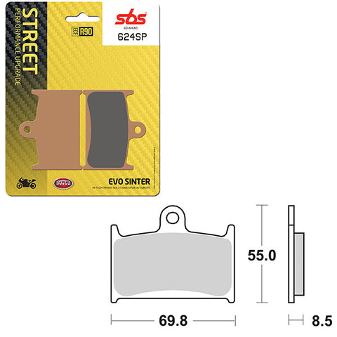 SBS SP EVO SINTER FRONT BRAKE PAD (6390624108)