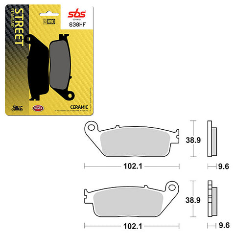 SBS ATV/UTV CERAMIC BRAKE PAD (6190630108)