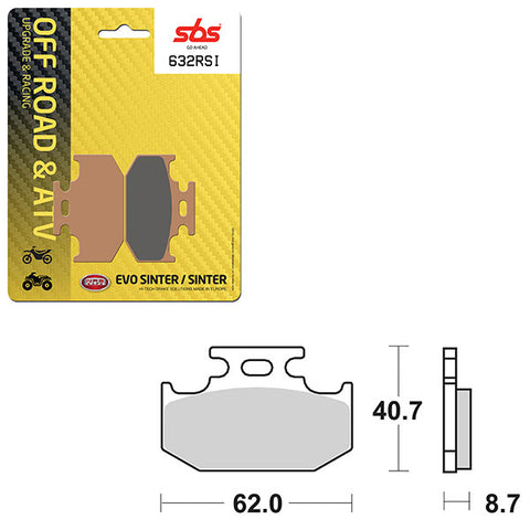 SBS ATV/UTV EVO SINTER BRAKE PAD (6280632108)