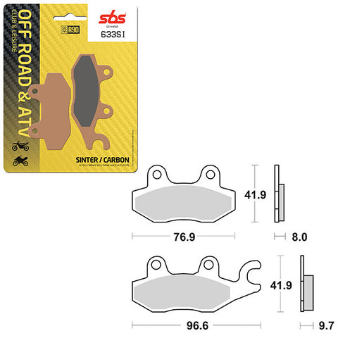 SBS ATV/UTV SINTER BRAKE PAD (6240633108)