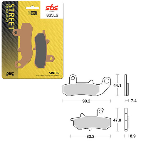 SBS PERFORMANCE LS SINTER REAR BRAKE PAD (6260635108)