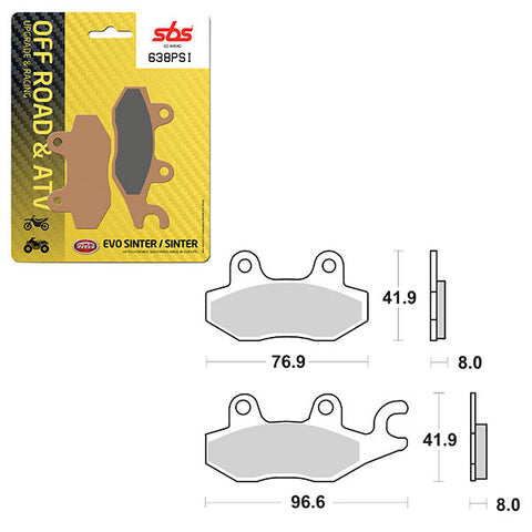 SBS ATV/UTV EVO SINTER BRAKE PAD (6450638100)