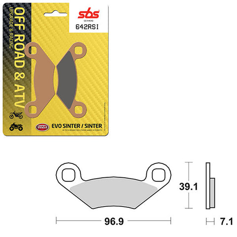 SBS ATV/UTV EVO SINTER BRAKE PAD (6280642108)