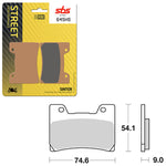 SBS PERFORMANCE HS SINTER FRONT BRAKE PAD (6250645108)