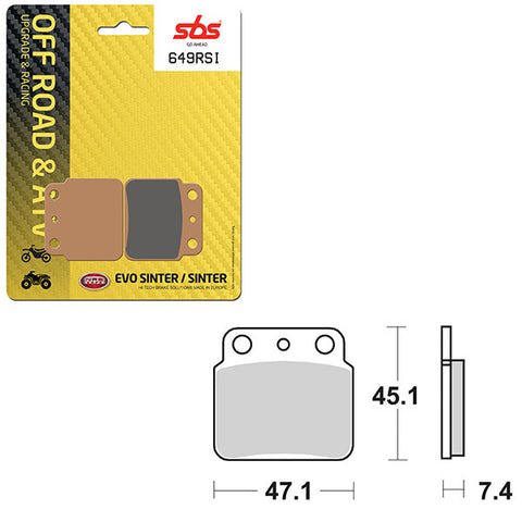 SBS ATV/UTV EVO SINTER BRAKE PAD (6280649108)