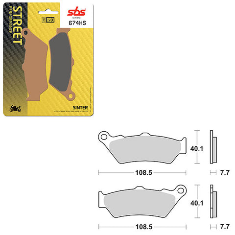 SBS PERFORMANCE HS SINTER FRONT BRAKE PAD (6250674108)