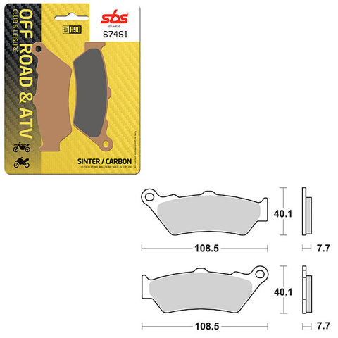 SBS ATV/UTV SINTER BRAKE PAD (6240674108)