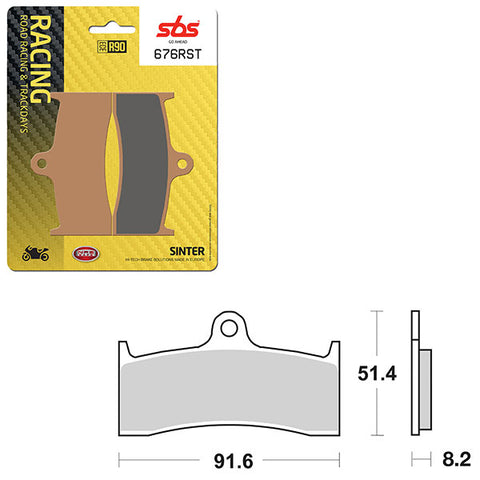 SBS ROAD RACING & TRACKDAYS SINTER FRONT BRAKE PAD (6470676108)