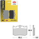 SBS DUAL CARBON FRONT FOR RACE USE ONLY BRAKE PAD (6290678108)