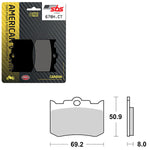 SBS HIGH POWER & NOISE REDUCTION CARBON FRONT BRAKE PAD (6510678108)