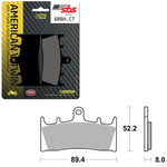 SBS HIGH POWER & NOISE REDUCTION CARBON FRONT BRAKE PAD (6510686108)