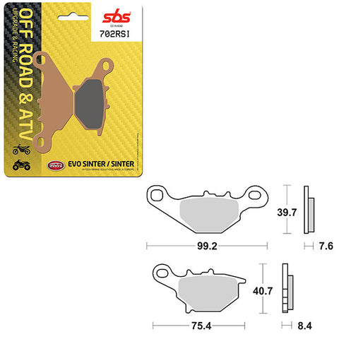 SBS ATV/UTV EVO SINTER BRAKE PAD (6280702108)