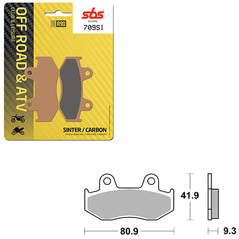 SBS ATV/UTV SINTER BRAKE PAD (6240709108)