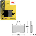 SBS ROAD RACING & TRACKDAYS CARBON TECH REAR BRAKE PAD (6210715108)