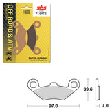 SBS ATV/UTV SINTER BRAKE PAD (6460716108)