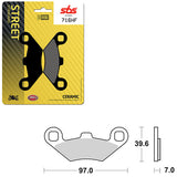 SBS ATV/UTV CERAMIC BRAKE PAD (6190716108)