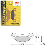 SBS ATV/UTV SINTER BRAKE PAD (6240716108)