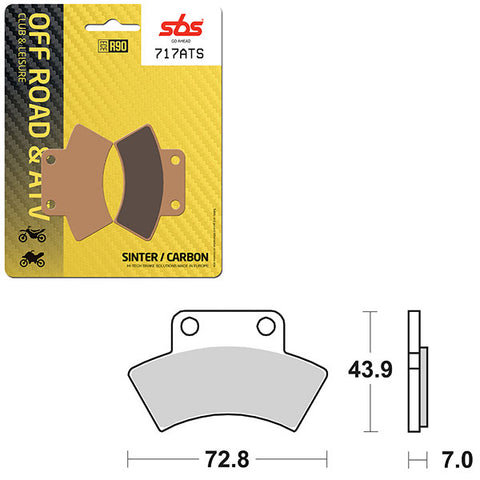 SBS ATV/UTV SINTER BRAKE PAD (6460717108)